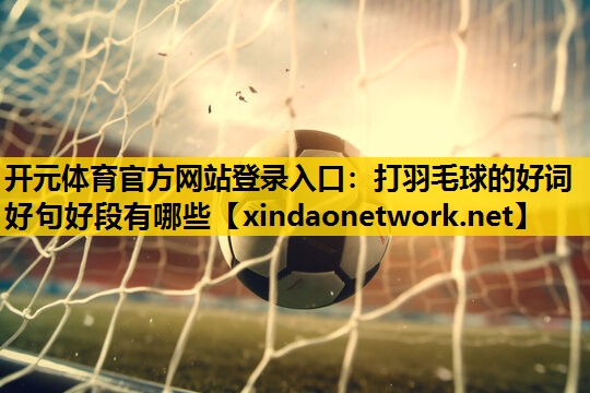 开元体育官方网站登录入口：打羽毛球的好词好句好段有哪些