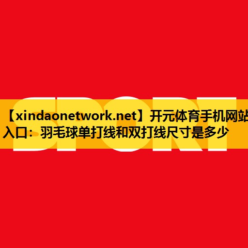 开元体育手机网站入口：羽毛球单打线和双打线尺寸是多少